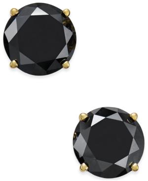 Black Diamond Stud Earrings (3 Ct. T.w.) In 14k Gold