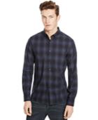 Kenneth Cole New York Slim-fit Plaid Button-down Shirt