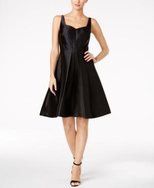 Calvin Klein Satin Fit & Flare Dress