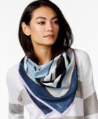 Echo Geometric Eclipse Silk Square Scarf