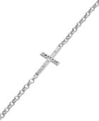 Giani Bernini Sterling Silver Bracelet, Sideways Etched Cross Bracelet