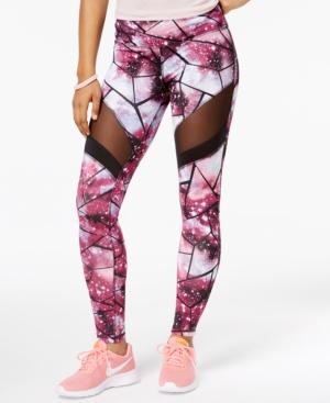 Material Girl Active Juniors' Printed Illusion Leggings, Created For Macy's
