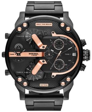 Diesel Men's Mr. Daddy 2.0 Black Ion-plated Stainless Steel Bracelet 66x57mm Dz7312