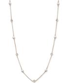 Kate Spade New York Gold-tone White Imitation Pearl Long Strand Necklace