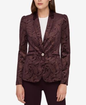 Tommy Hilfiger Velvet Paisley-print Blazer