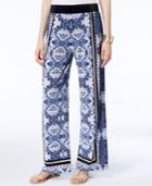 Inc International Concepts Petite Printed Wide-leg Soft Pants, Created For Macy's