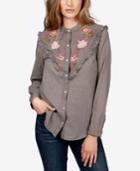 Lucky Brand Embroidered Western Shirt