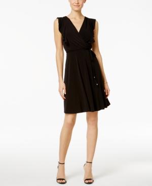 Ivanka Trump Ruffled Faux-wrap Dress