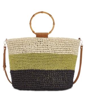 I.n.c. Willoww Stripe Colorblock Tote, Created For Macy's