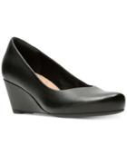 Clarks Collection Women's Flores Tulip Wedge Pumps Women's Shoes