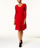 Nine West Cable-knit Sweater Dress
