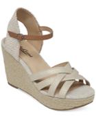 Lucky Brand Women's Mahima Friendship Bracelet Platform Wedge Sandals