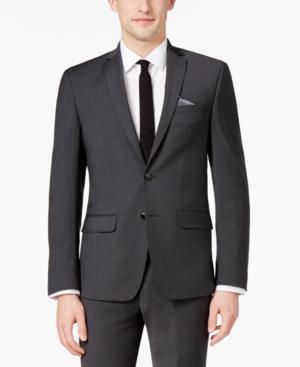 Bar Iii Men's Extra-slim Fit Stretch Wrinkle-resistant Charcoal Suit Jacket, Only At Macy's