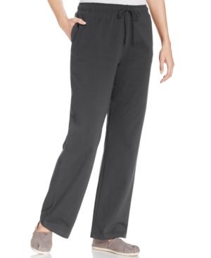 Karen Scott Petite Drawstring Active Pants