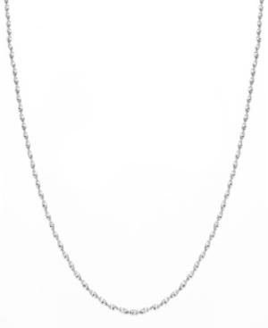 Giani Bernini Sterling Silver Necklace, 18 Diamond Cut Twist Chain Necklace