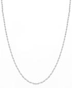 Giani Bernini Sterling Silver Necklace, 18 Diamond Cut Twist Chain Necklace