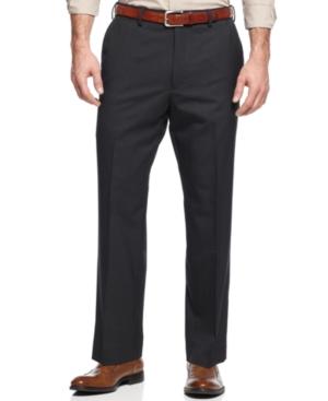 Louis Raphael Straight-fit 100% Wool Endless Comfort Solid Dress Pants