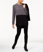 Eileen Fisher High-low Colorblocked Tunic