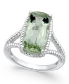 Green Amethyst Ring (5 Ct. T.w.) In Sterling Silver