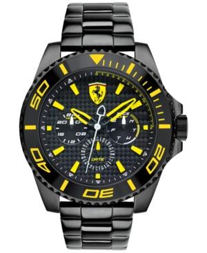 Scuderia Ferrari Men's Xx Kers Black Ion-plated Stainless Steel Bracelet Watch 50mm 830309