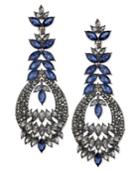 Inc International Concepts Hematite-tone Multi-stone Drop Earrings, Created For Macy's