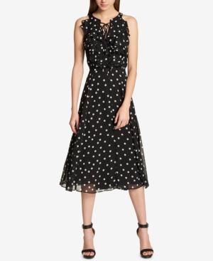 Tommy Hilfiger Chiffon Polka-dot Dress