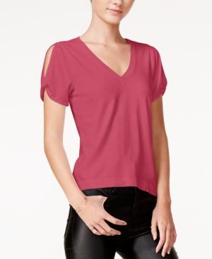 Chelsea Sky V-neck Split-sleeve T-shirt, Only At Macy's