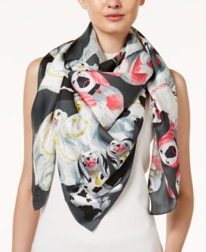 Echo Silk Staffordshire Dogs Square Scarf