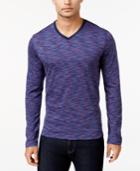 Alfani Men's Big And Tall Tri-color Long-sleeve T-shirt, Only At Macy's