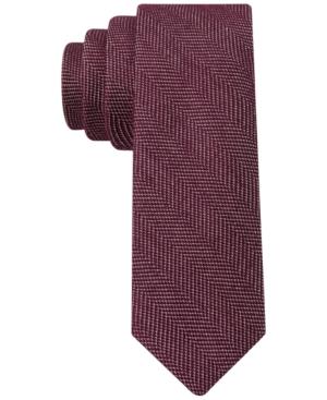 Tommy Hilfiger Unsolid Houndstooth Slim Tie