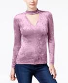 Bar Iii Velvet Choker Top, Only At Macy's