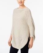Style & Co. Eyelash Poncho Sweater, Only At Macy's