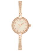 Charter Club Rose Gold-tone Crystal Bangle Bracelet Watch 22mm, Only At Macy's