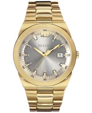 Bulova Men's Gold-tone Stainless Steel Bracelet Watch 43mm 97b137