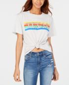 Rebellious One Juniors' Texas Cotton Graphic-print T-shirt
