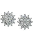 Giani Bernini Cubic Zirconia Cluster Stud Earrings In Sterling Silver, Only At Macy's