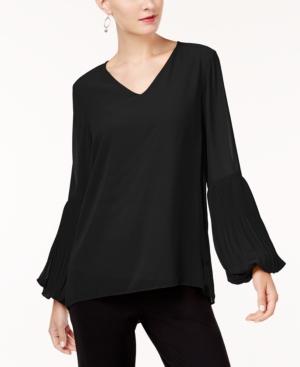 Alfani Pleated-sleeve Top, Created For Macy's