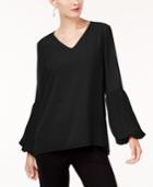 Alfani Pleated-sleeve Top, Created For Macy's