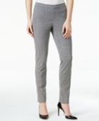 Alfani Houndstooth Pull-on Skinny Pants, Only At Macy's
