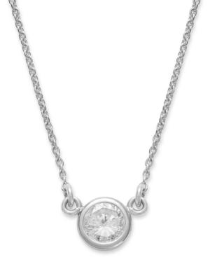 Bezel-set Diamond Pendant Necklace (1/5 Ct. T.w.) In 14k Gold Or White Gold