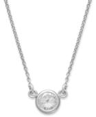 Bezel-set Diamond Pendant Necklace (1/5 Ct. T.w.) In 14k Gold Or White Gold