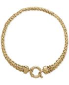 Byzantine Rope Bracelet In 14k Gold