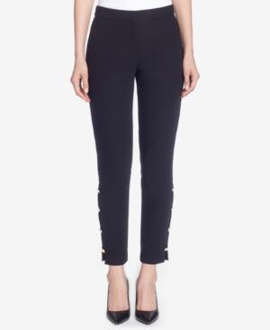 Catherine Malandrino Embellished Slim-leg Pants