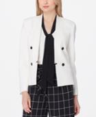 Tahari Asl Open-front Double-breasted Blazer