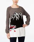 Style & Co Skating Bunny Graphic Sweater, Only At Macy's