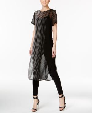 Calvin Klein Sheer Tunic Top
