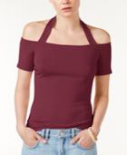 Guess Frida Cold-shoulder Halter Top, A Macy's Exclusive Style