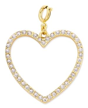 M. Haskell For Inc Gold-tone Pave Heart Clip-on Pendant, Only At Macy's