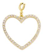 M. Haskell For Inc Gold-tone Pave Heart Clip-on Pendant, Only At Macy's