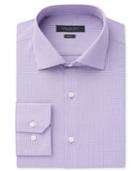 Marc New York Men's Slim-fit Motion-ease Collar Wrinkle-free Micro Check Dress Shirt